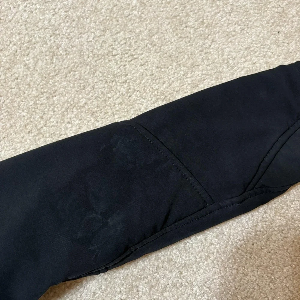 The North Face Summit Series Jacket Mens Small Black Softshell Fleece Lined‎